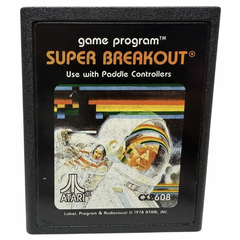 Super Breakout (Atari 2600) Cartridge‎ Only Clean